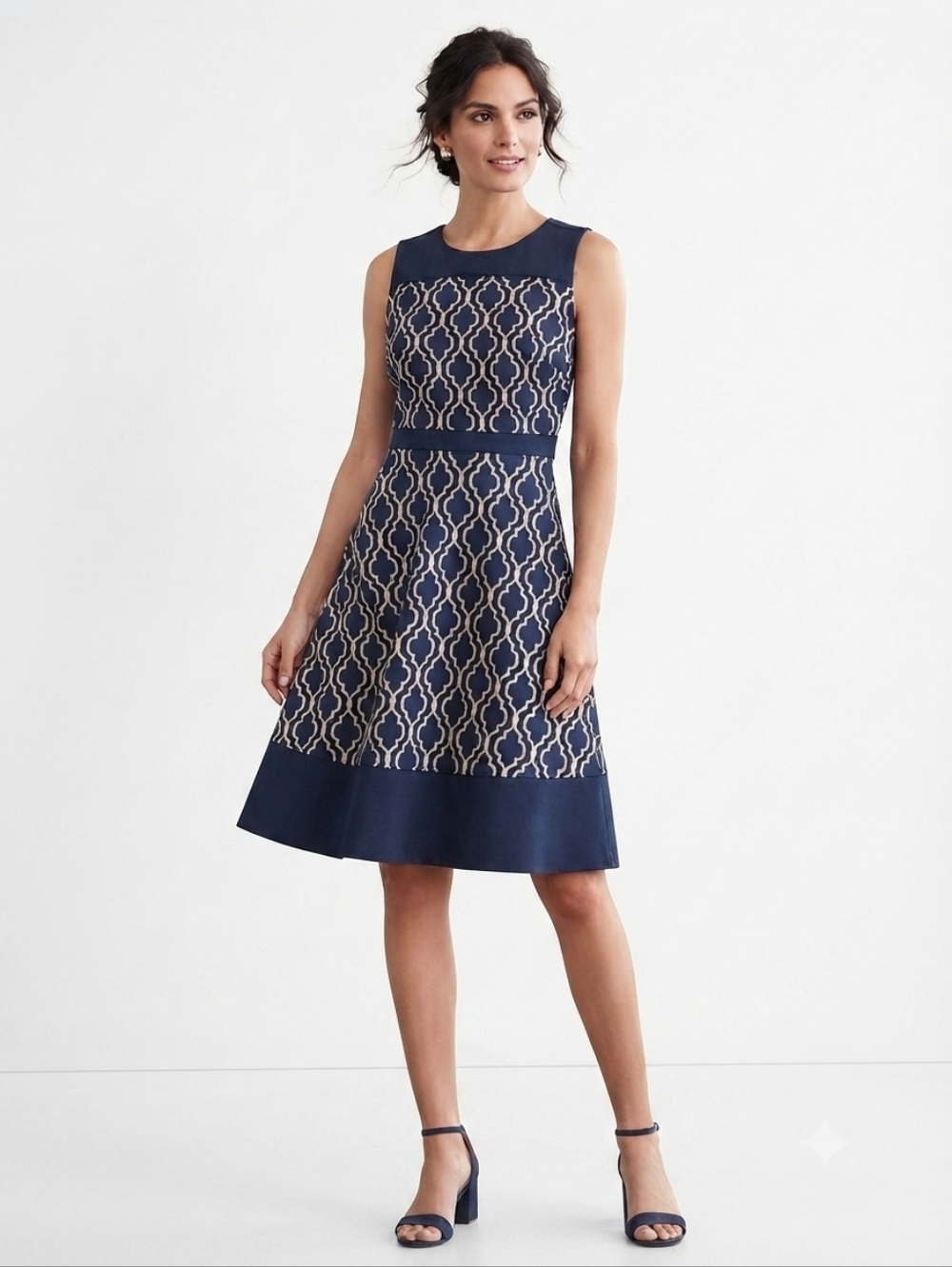 Lands' End fit & flare dress Sz 6